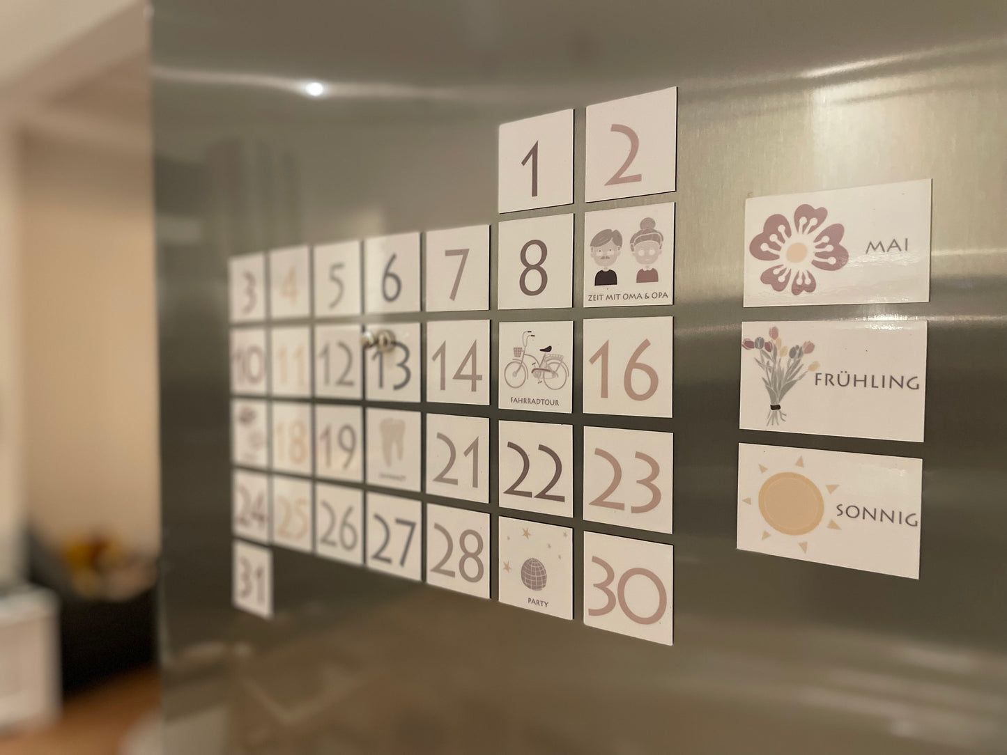 Magnet-Set Monatskalender