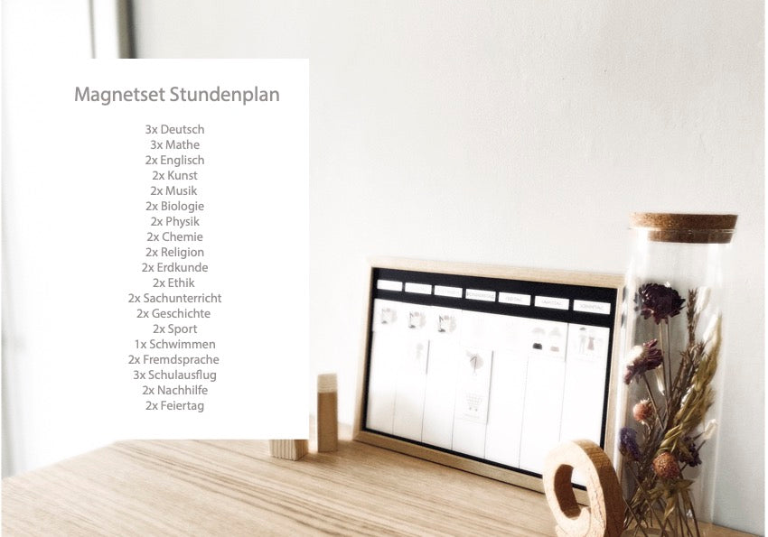 Magnet-Set Stundenplan