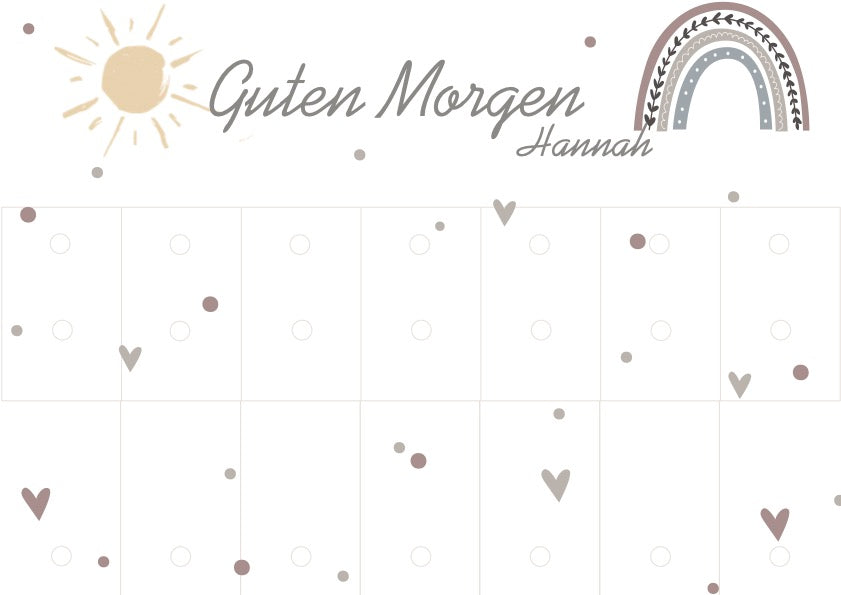 Bastelset Morgen- und Abendroutine A4